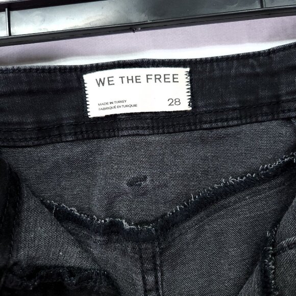 Free People Libre Wide-Leg Jeans Size 28 Stretch High Rise Boho - Picture 6 of 14